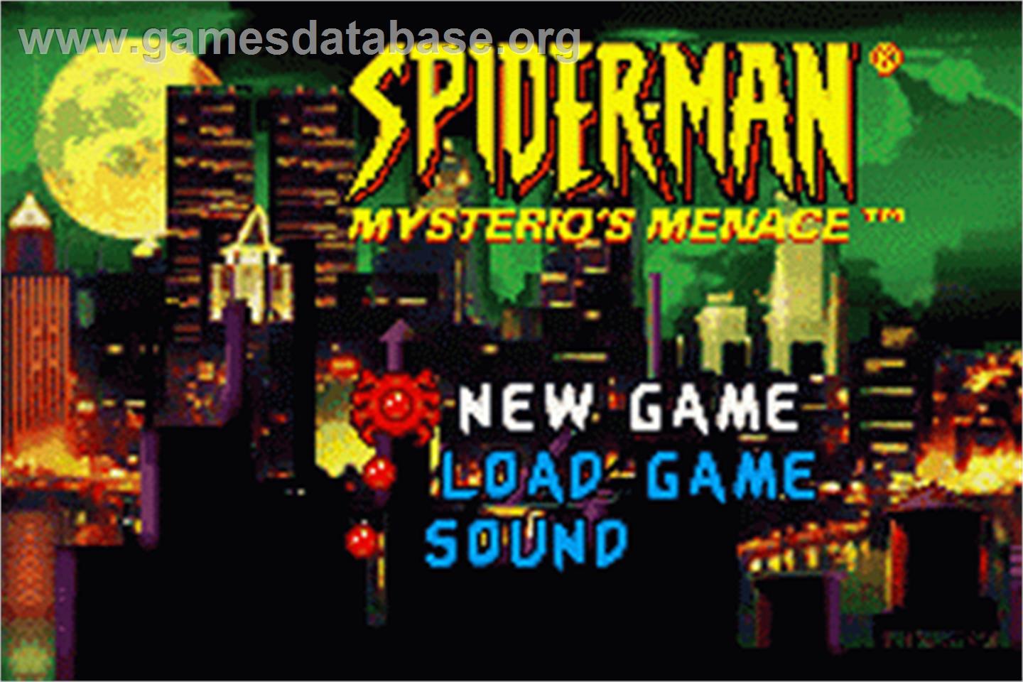 2 in 1: Spider-Man: Mysterio's Menace & X2: Wolverine's Revenge - Nintendo Game Boy Advance - Artwork - Title Screen