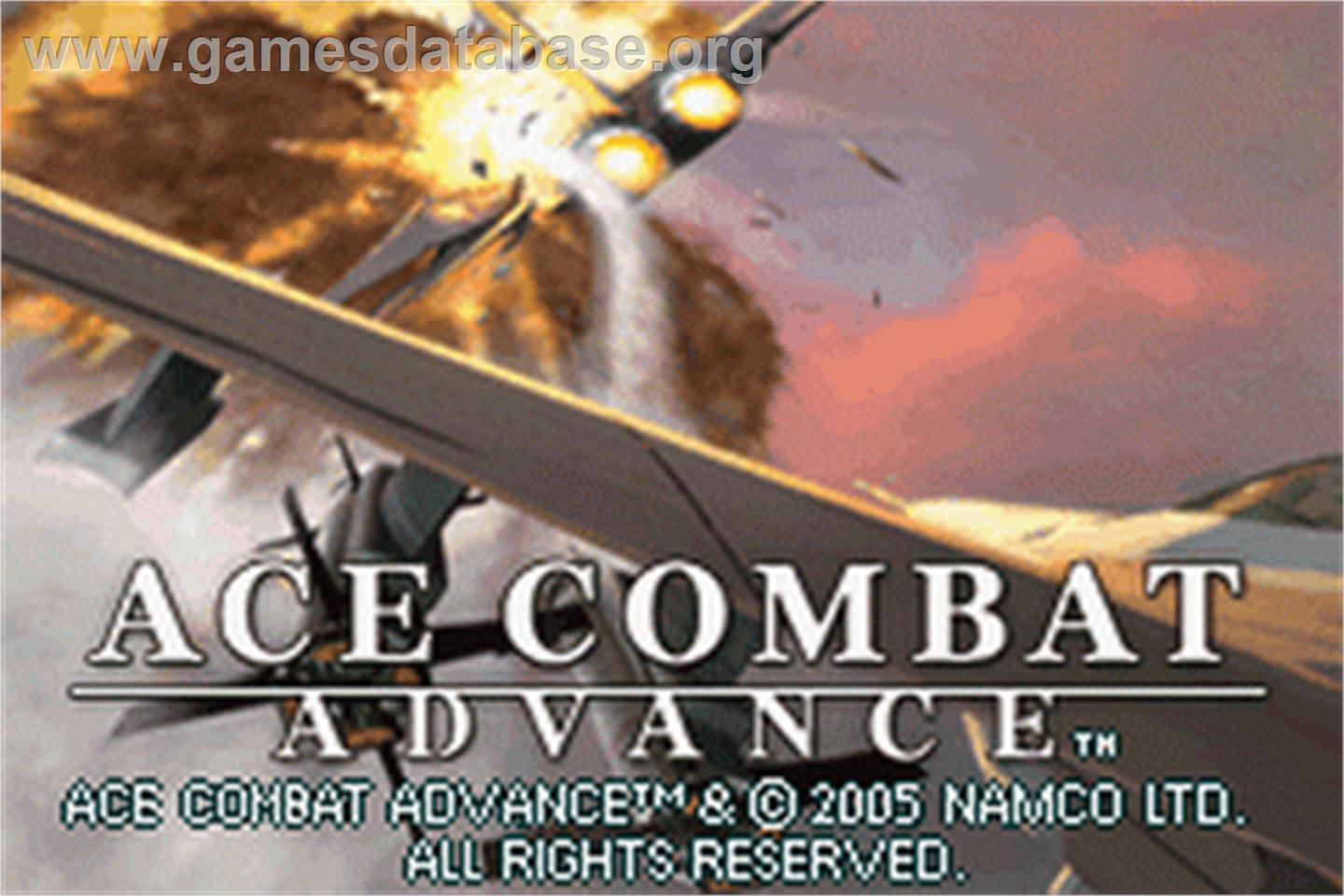 Ace Combat Advance - Nintendo Game Boy Advance - Artwork - Title Screen