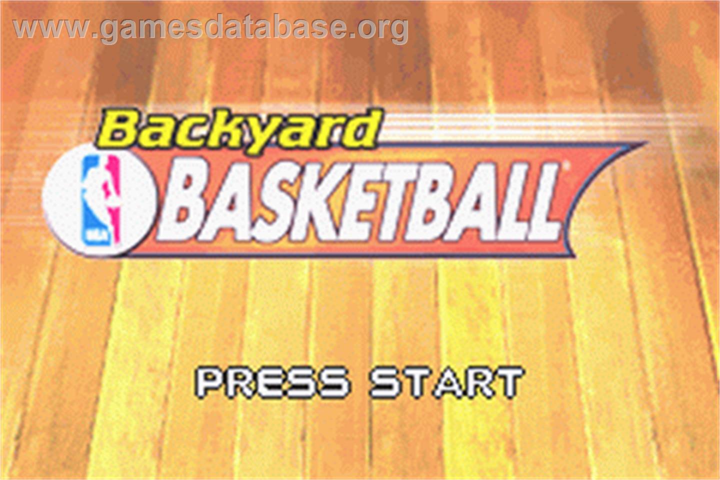 Backyard Basketball - Nintendo Game Boy Advance - Artwork - Title Screen