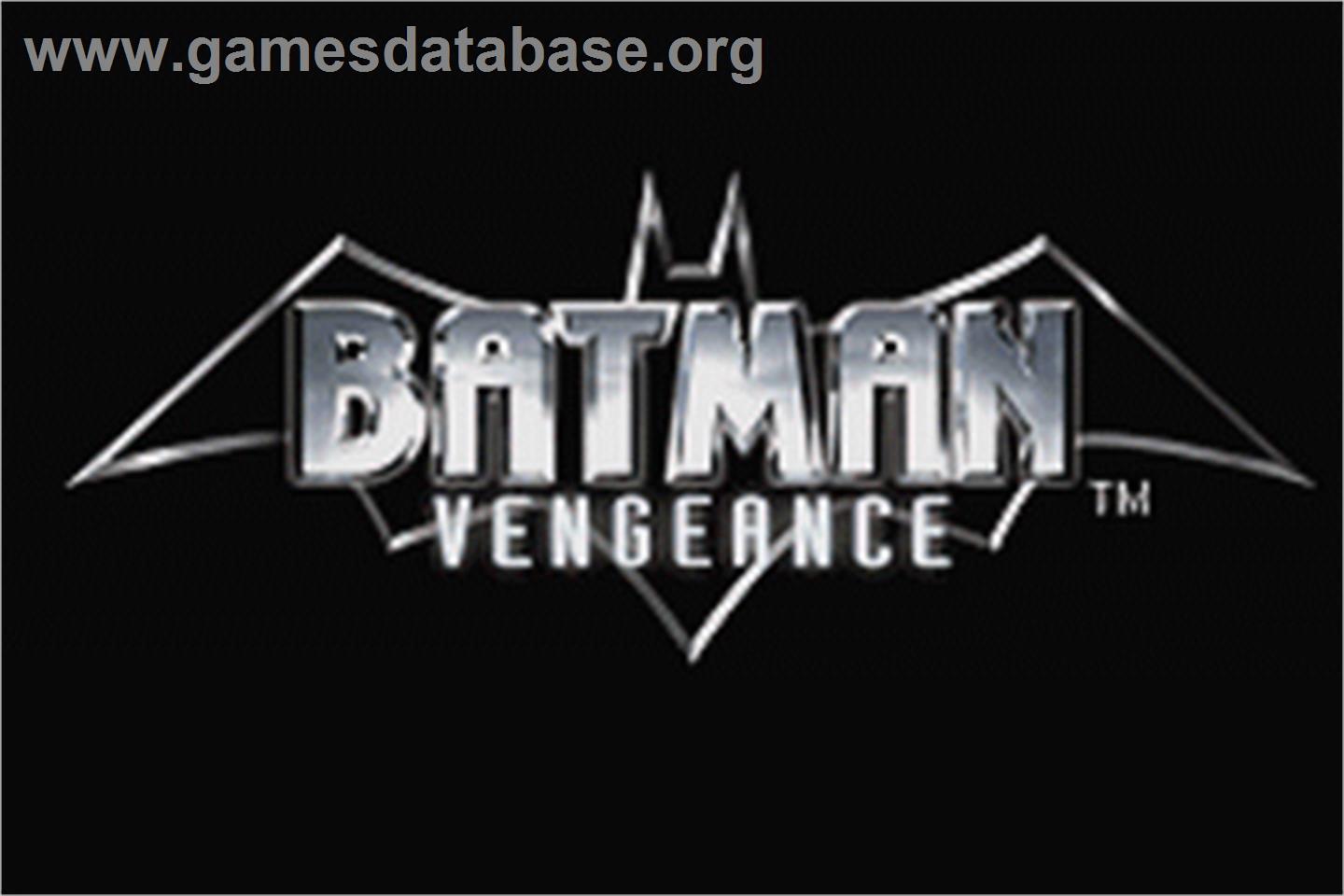 Batman: Vengeance - Nintendo Game Boy Advance - Artwork - Title Screen