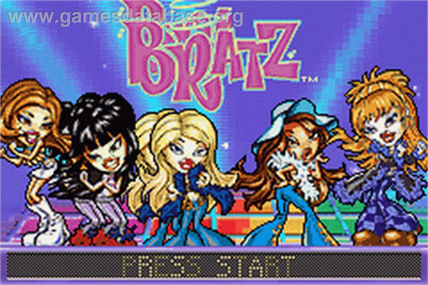 Bratz - Nintendo Game Boy Advance - Artwork - Title Screen