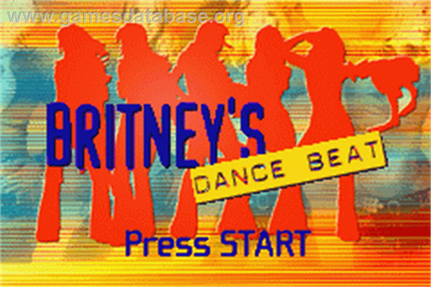 Britney's Dance Beat - Nintendo Game Boy Advance - Artwork - Title Screen