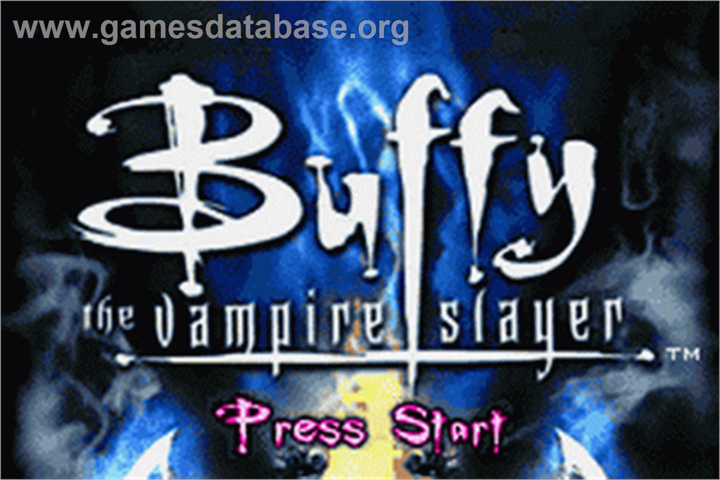 Buffy the Vampire Slayer: Wrath of the Darkhul King - Nintendo Game Boy Advance - Artwork - Title Screen
