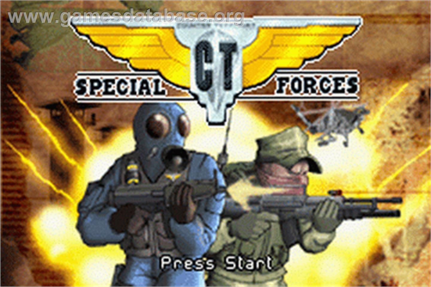 CT Special Forces - Nintendo Game Boy Advance - Artwork - Title Screen