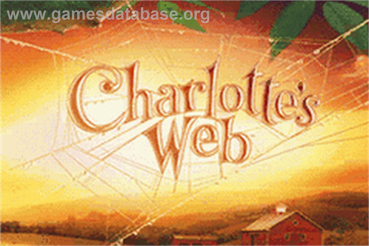 Charlotte's Web - Nintendo Game Boy Advance - Artwork - Title Screen