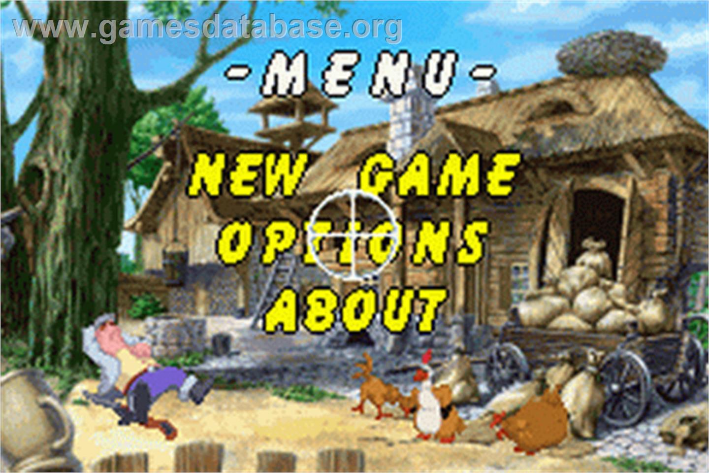 Chicken Shoot - Nintendo Game Boy Advance - Artwork - Title Screen