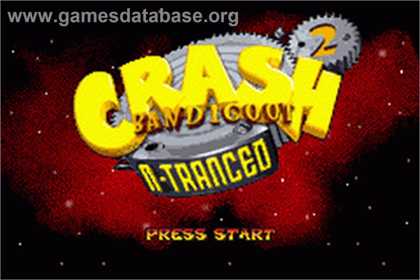 Crash Superpack: Crash Bandicoot 2: N-Tranced & Crash Nitro Kart - Nintendo Game Boy Advance - Artwork - Title Screen