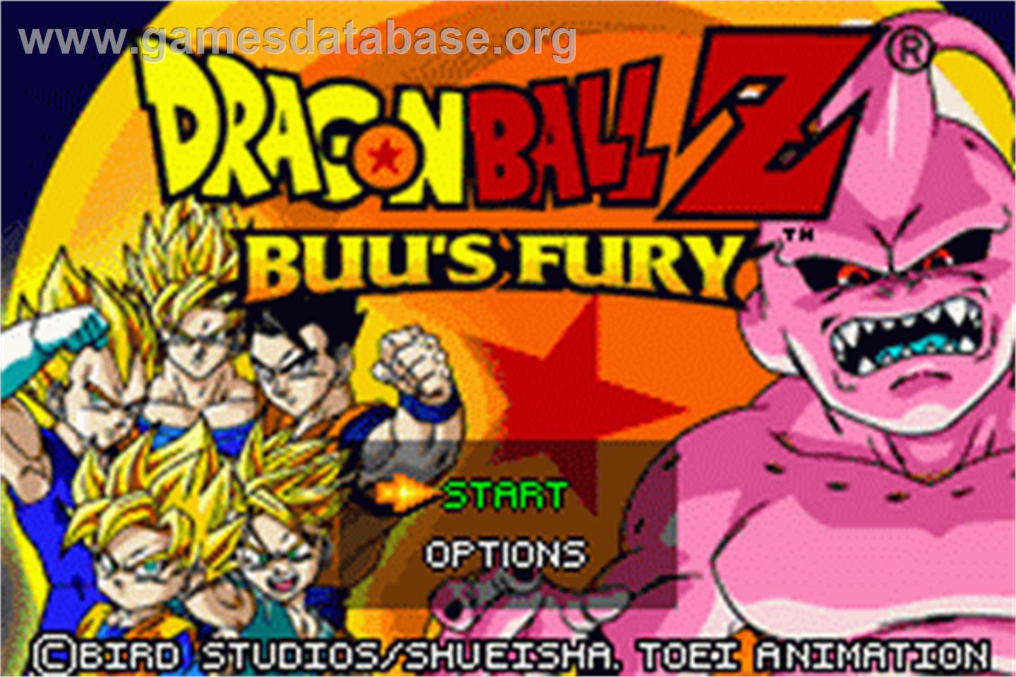 Dragonball Z: Buu's Fury - Nintendo Game Boy Advance - Artwork - Title Screen