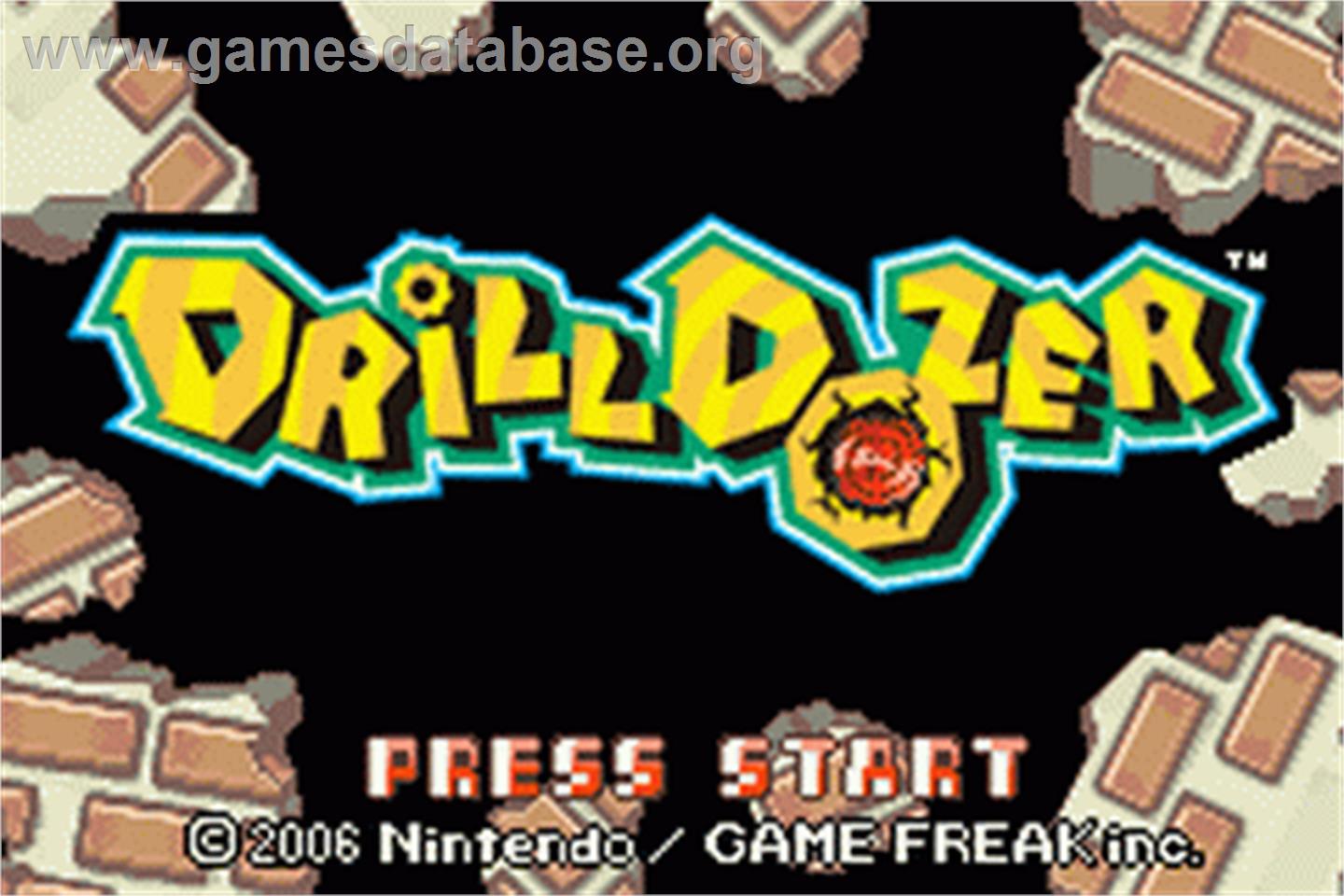 Drill Dozer - Nintendo Game Boy Advance - Artwork - Title Screen
