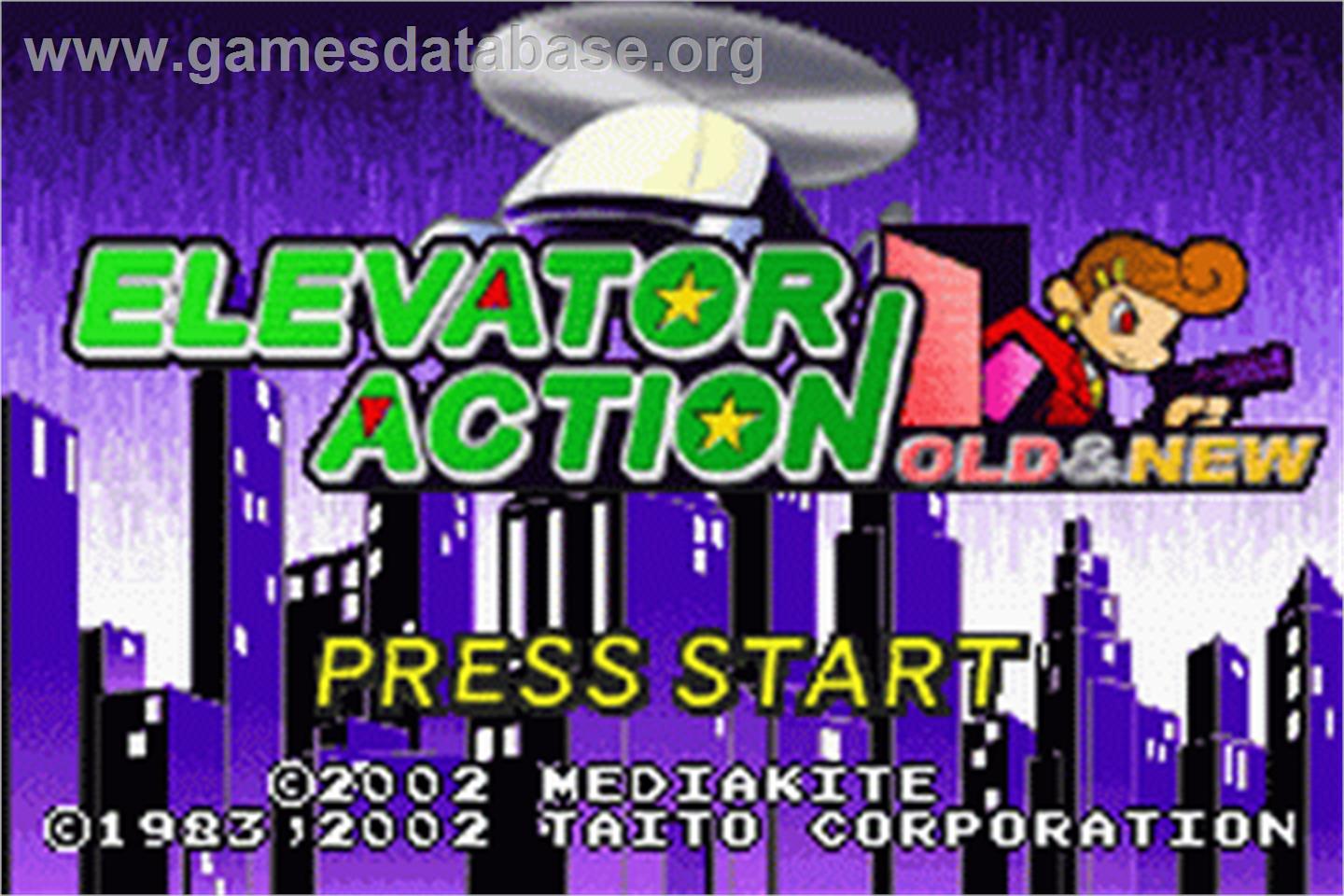 Elevator Action Old & New - Nintendo Game Boy Advance - Artwork - Title Screen