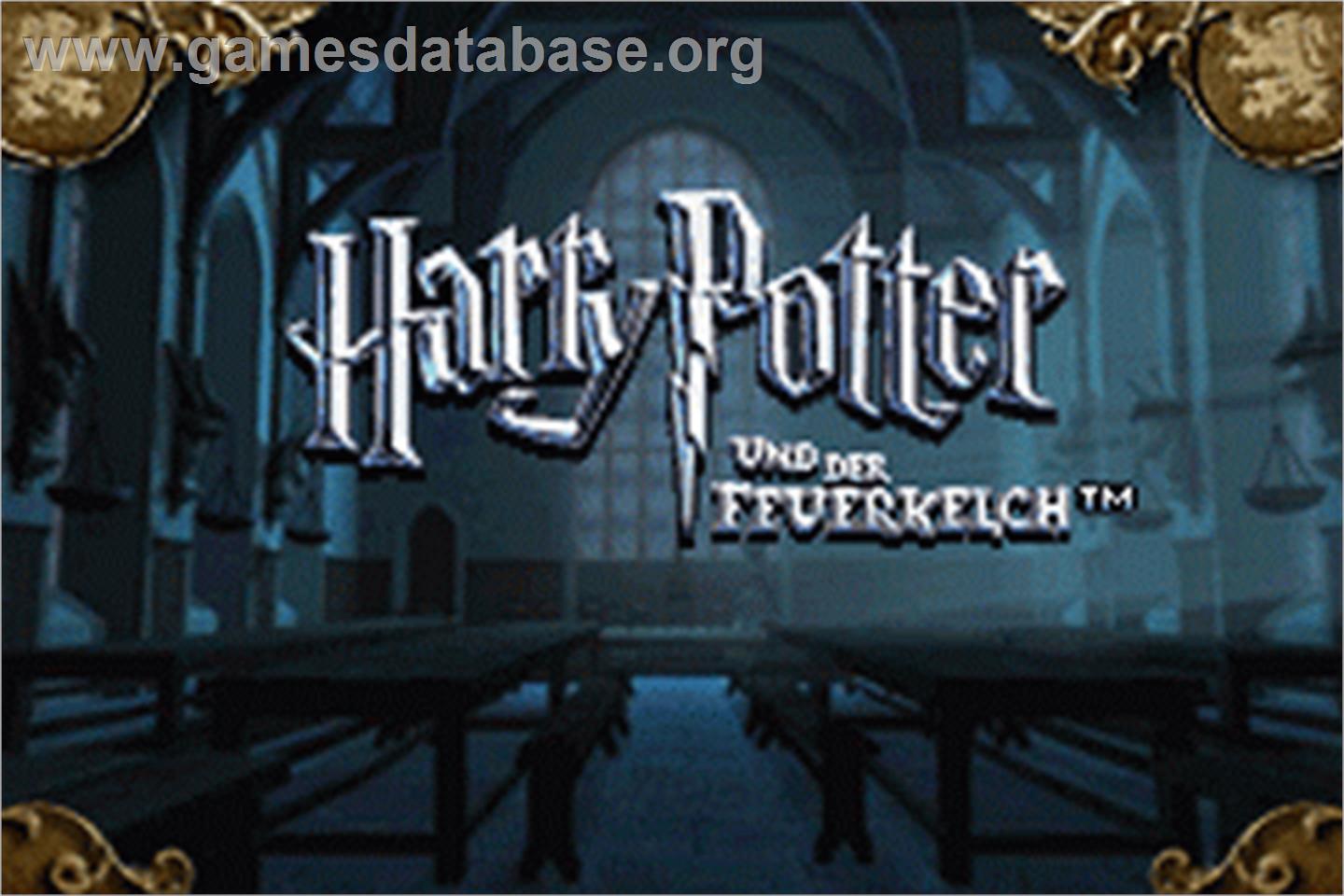 Harry Potter and the Goblet of Fire - Nintendo Game Boy Advance - Artwork - Title Screen