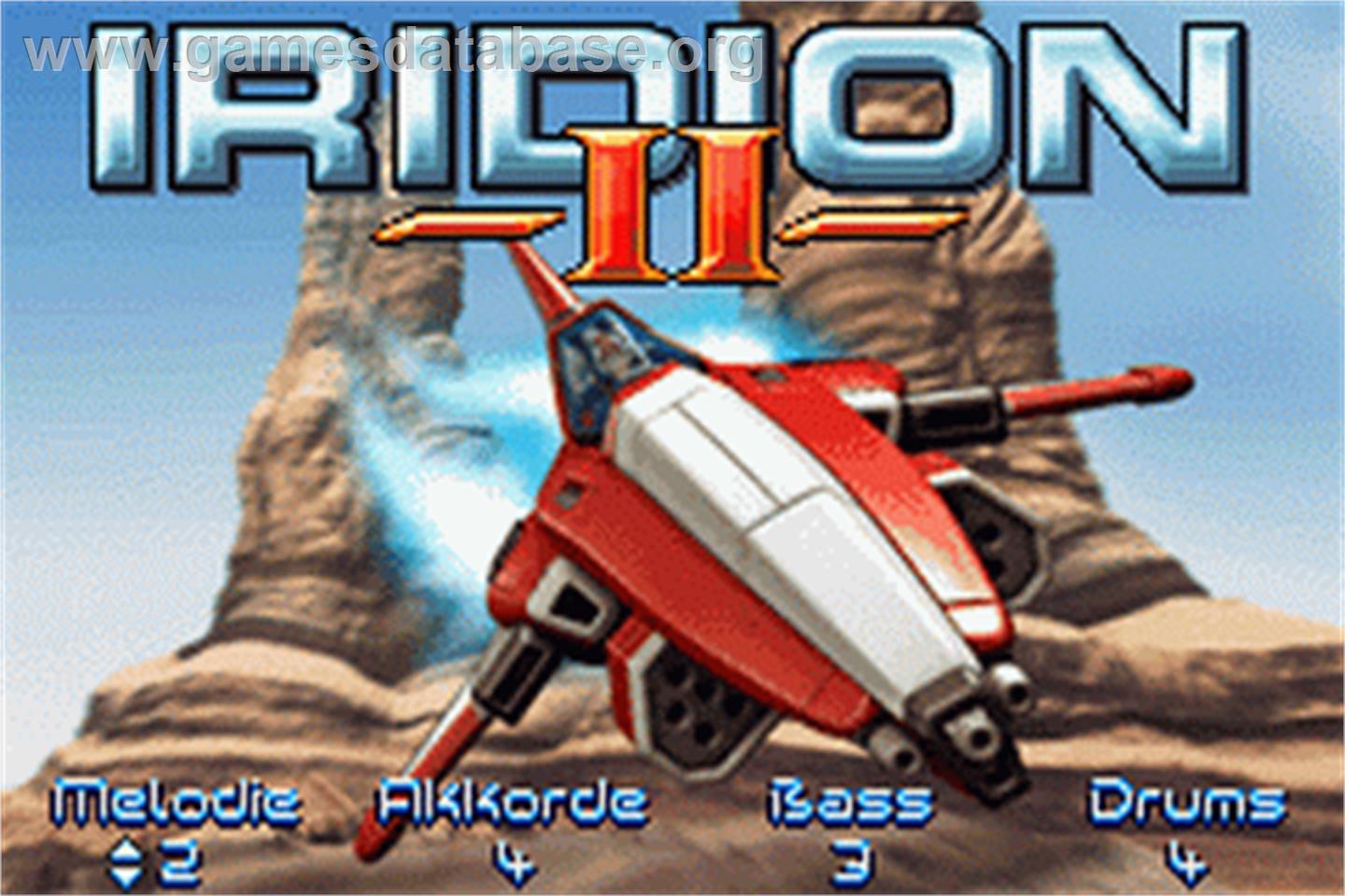 Iridion 2 - Nintendo Game Boy Advance - Artwork - Title Screen