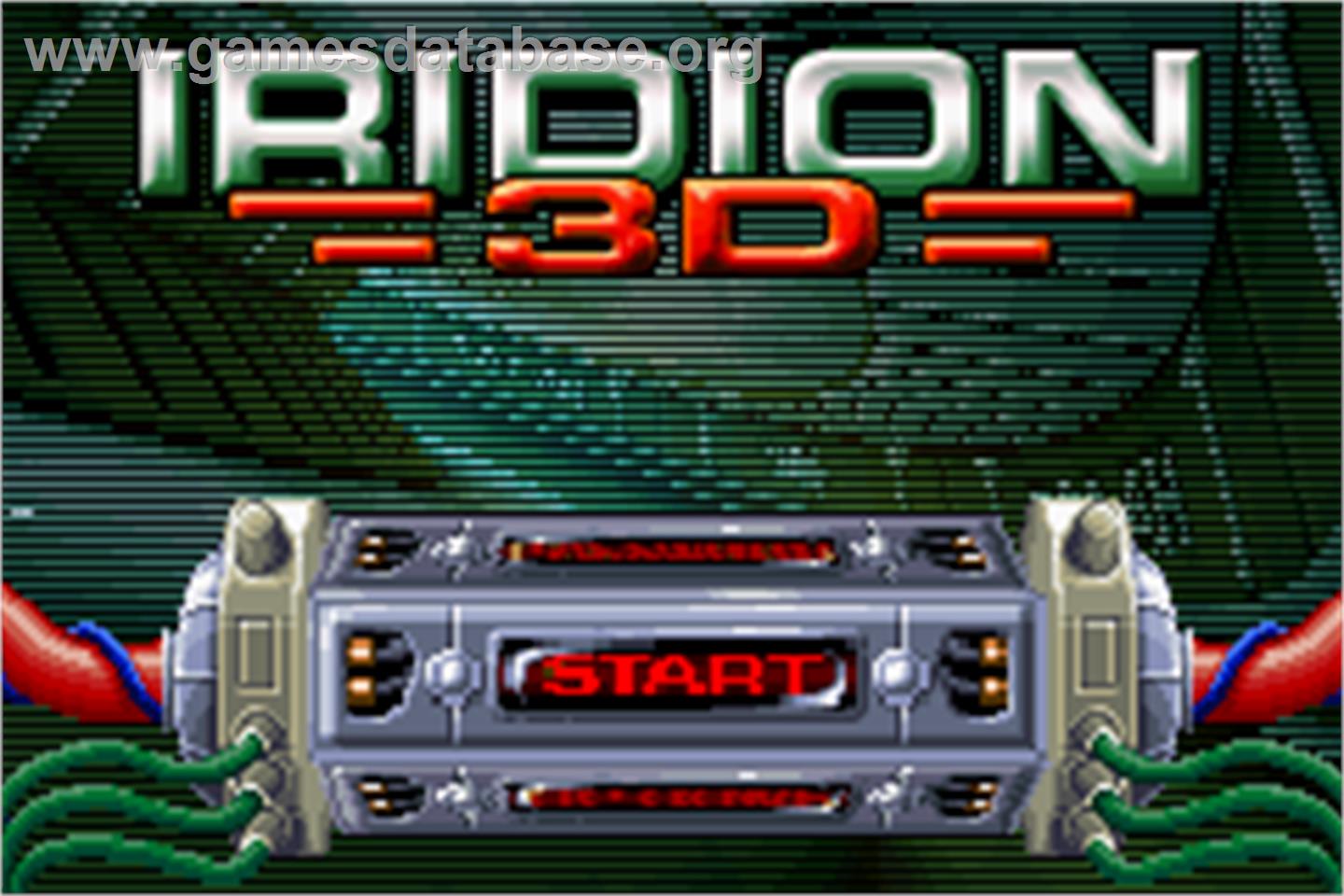 Iridion 3D - Nintendo Game Boy Advance - Artwork - Title Screen
