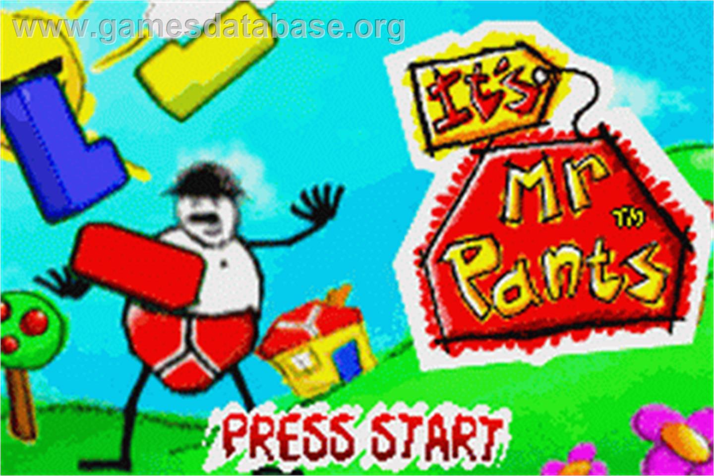 It's Mr. Pants - Nintendo Game Boy Advance - Artwork - Title Screen