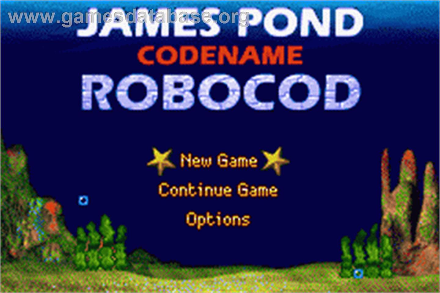 James Pond 2: Codename: RoboCod - Nintendo Game Boy Advance - Artwork - Title Screen