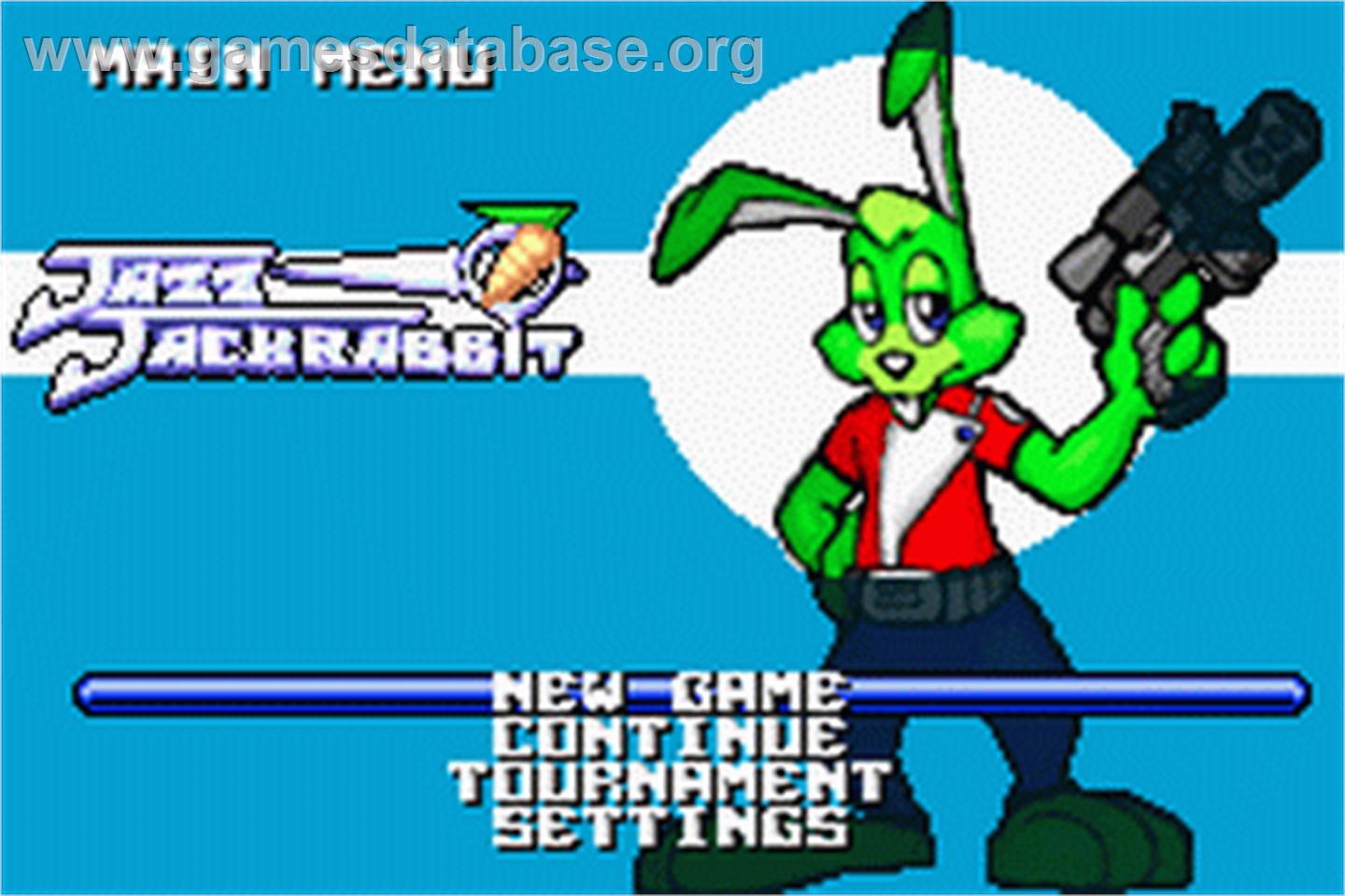 Jazz Jackrabbit - Nintendo Game Boy Advance - Artwork - Title Screen