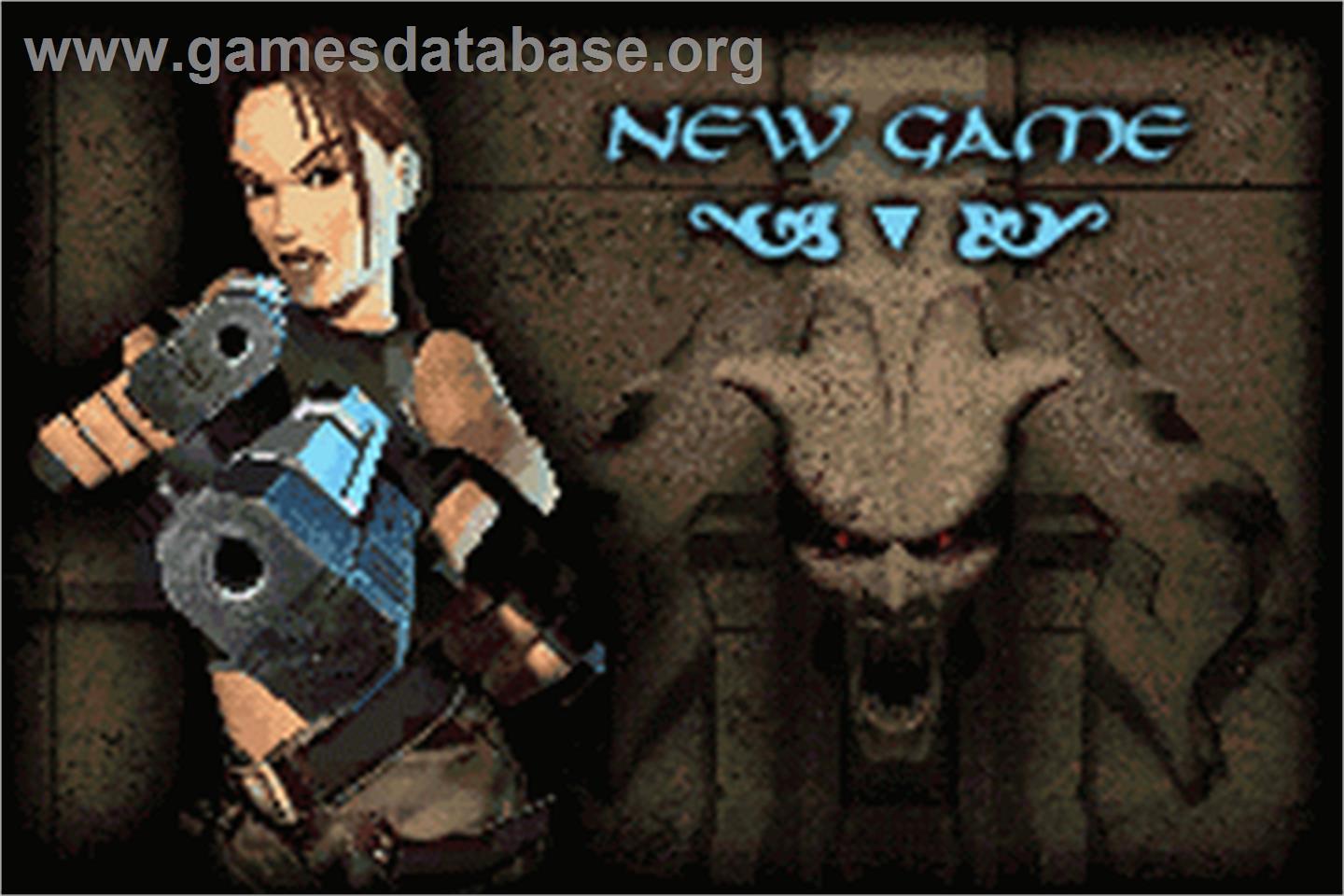 Lara Croft Tomb Raider: The Prophecy - Nintendo Game Boy Advance - Artwork - Title Screen