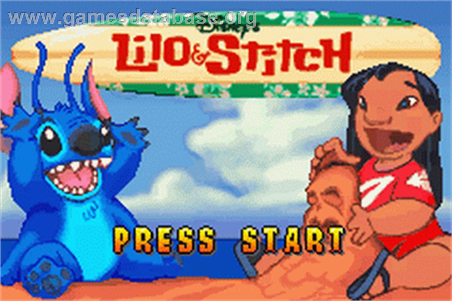 Lilo & Stitch - Nintendo Game Boy Advance - Artwork - Title Screen