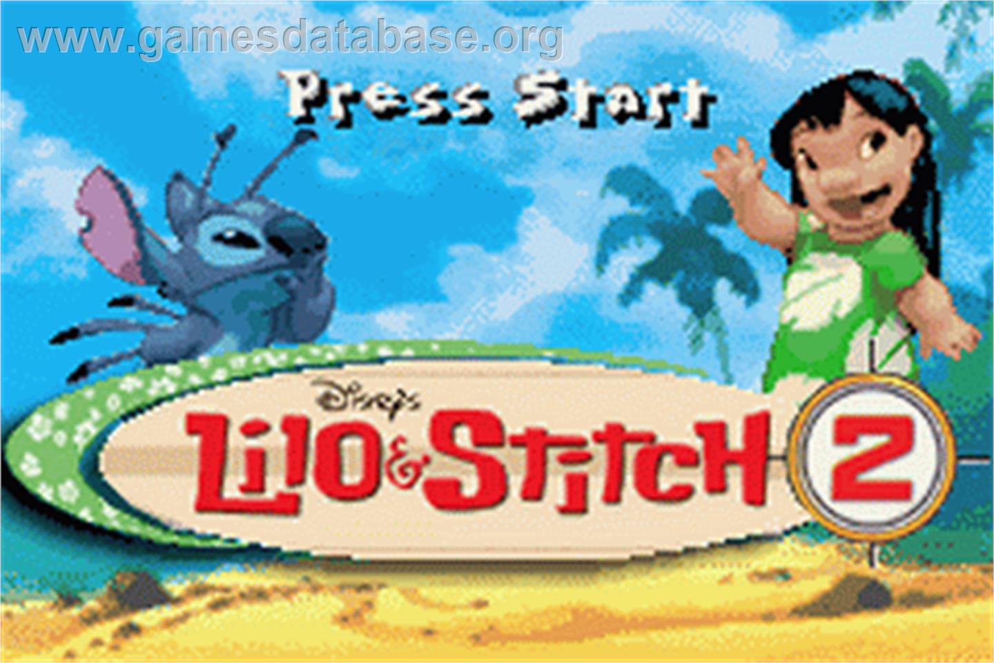 Lilo & Stitch 2: Hamsterviel Havoc - Nintendo Game Boy Advance - Artwork - Title Screen