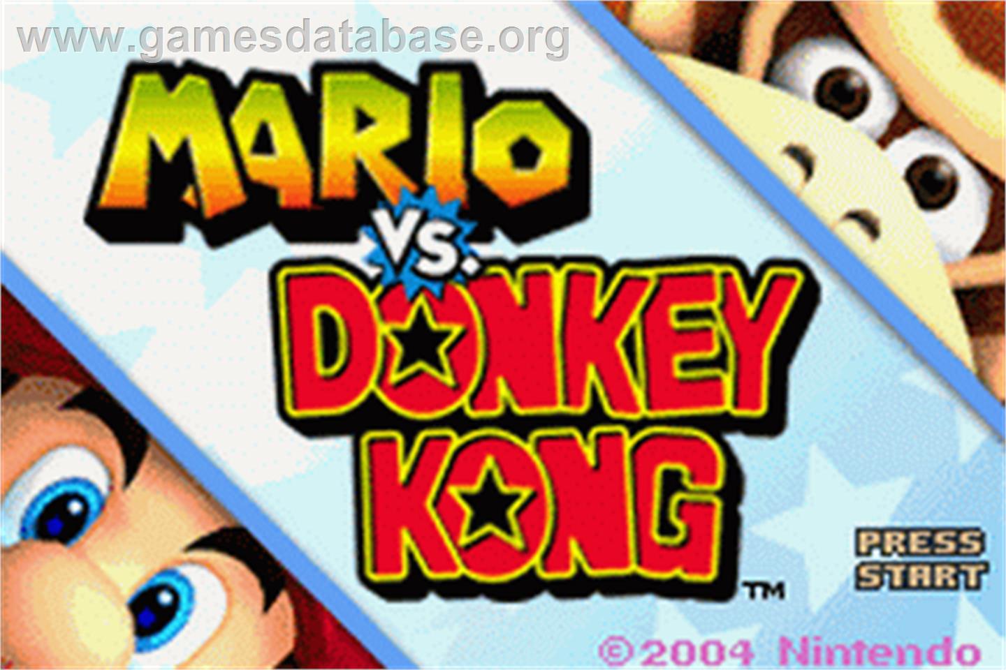 Mario vs. Donkey Kong - Nintendo Game Boy Advance - Artwork - Title Screen