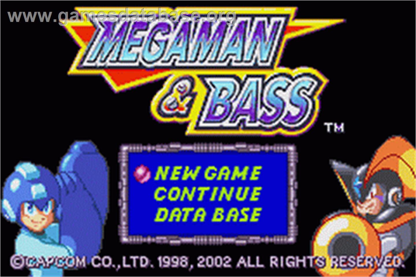 Mega Man & Bass - Nintendo Game Boy Advance - Artwork - Title Screen