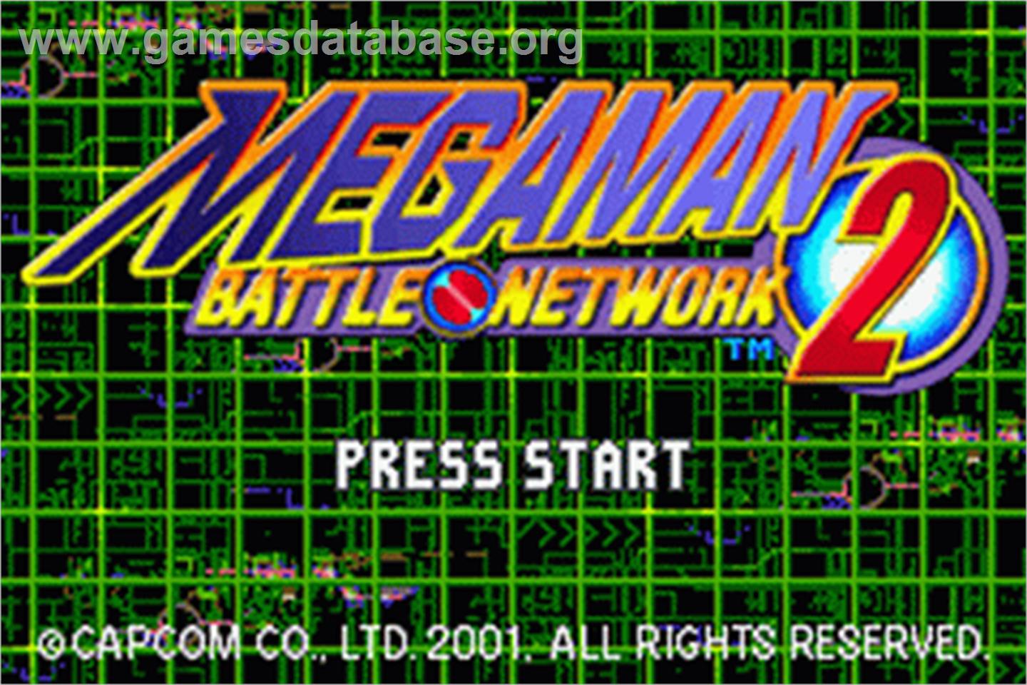 Mega Man Battle Network 2 - Nintendo Game Boy Advance - Artwork - Title Screen