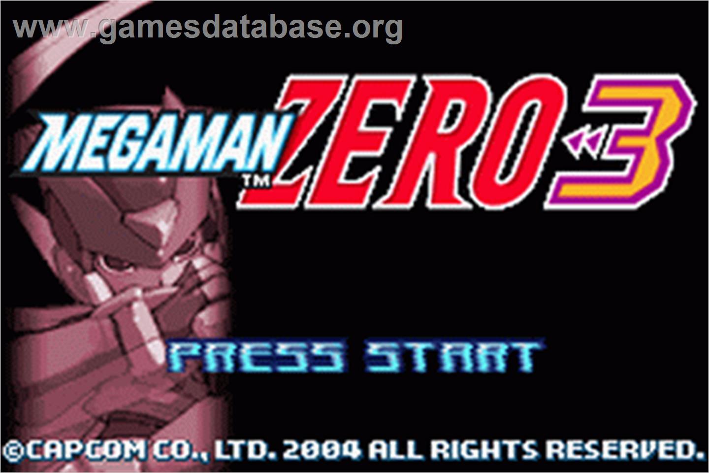 Mega Man Zero 3 - Nintendo Game Boy Advance - Artwork - Title Screen