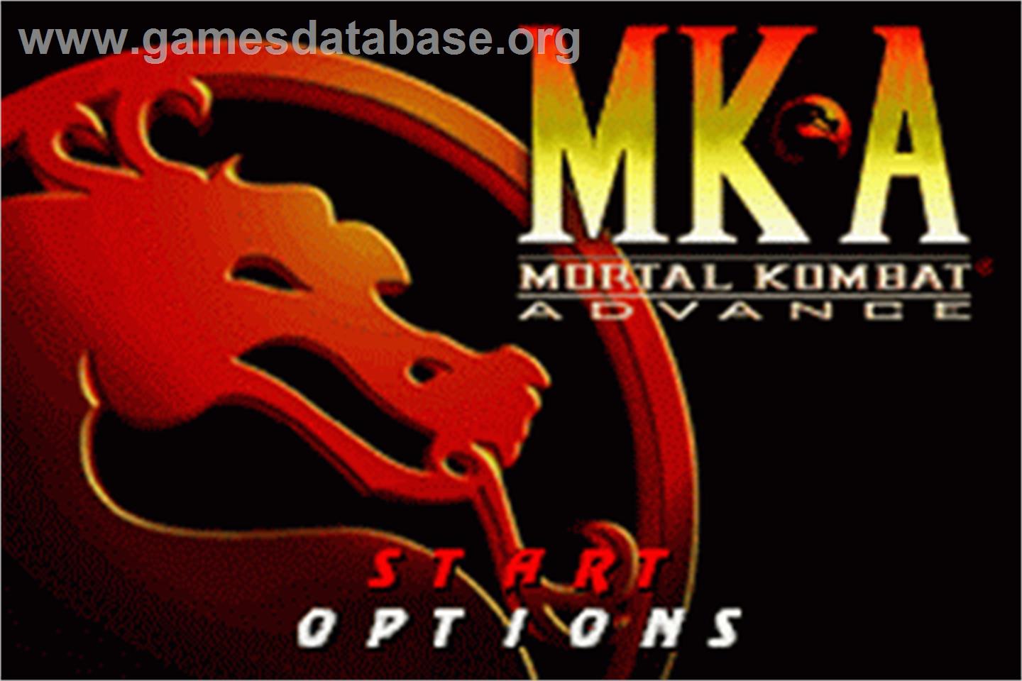 Mortal Kombat Advance - Nintendo Game Boy Advance - Artwork - Title Screen
