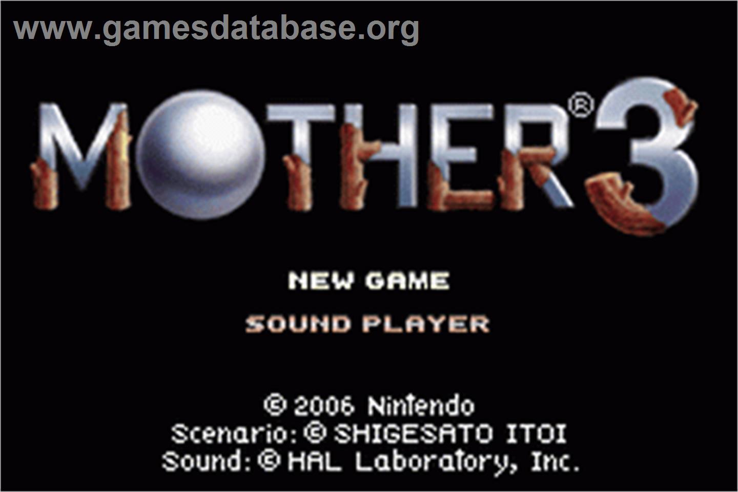 Mother 3 - Nintendo Game Boy Advance - Artwork - Title Screen