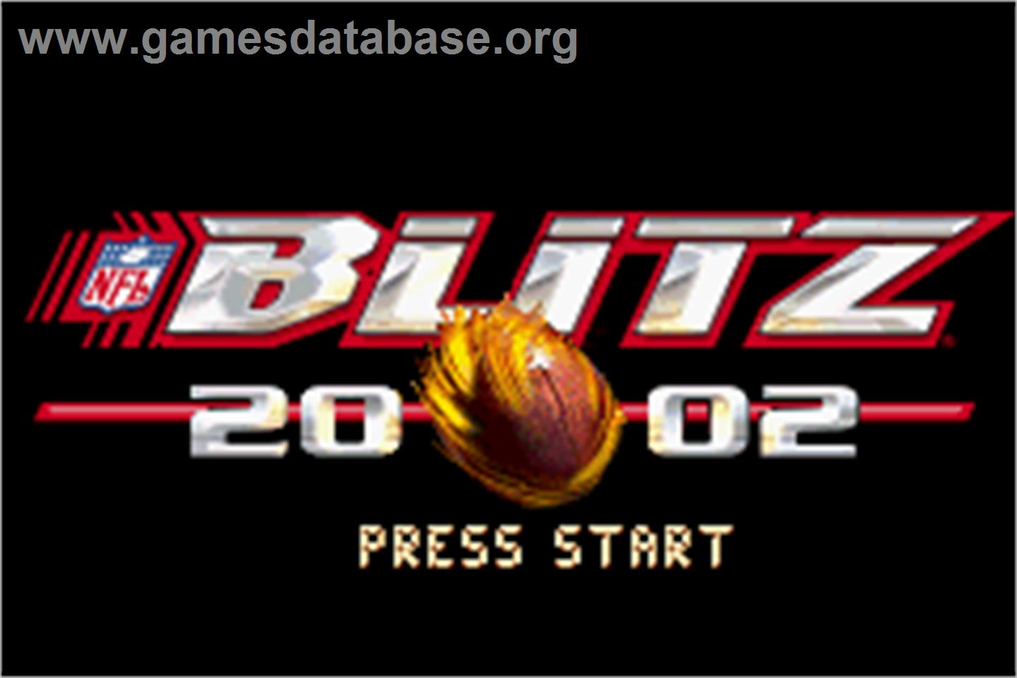NFL Blitz 20-02 - Nintendo Game Boy Advance - Artwork - Title Screen