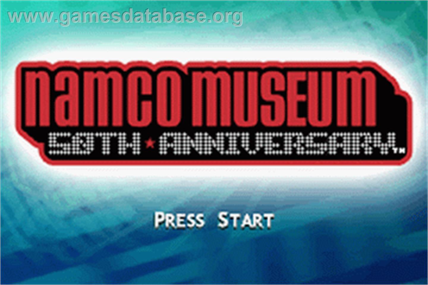 Namco Museum 50th Anniversary - Nintendo Game Boy Advance - Artwork - Title Screen