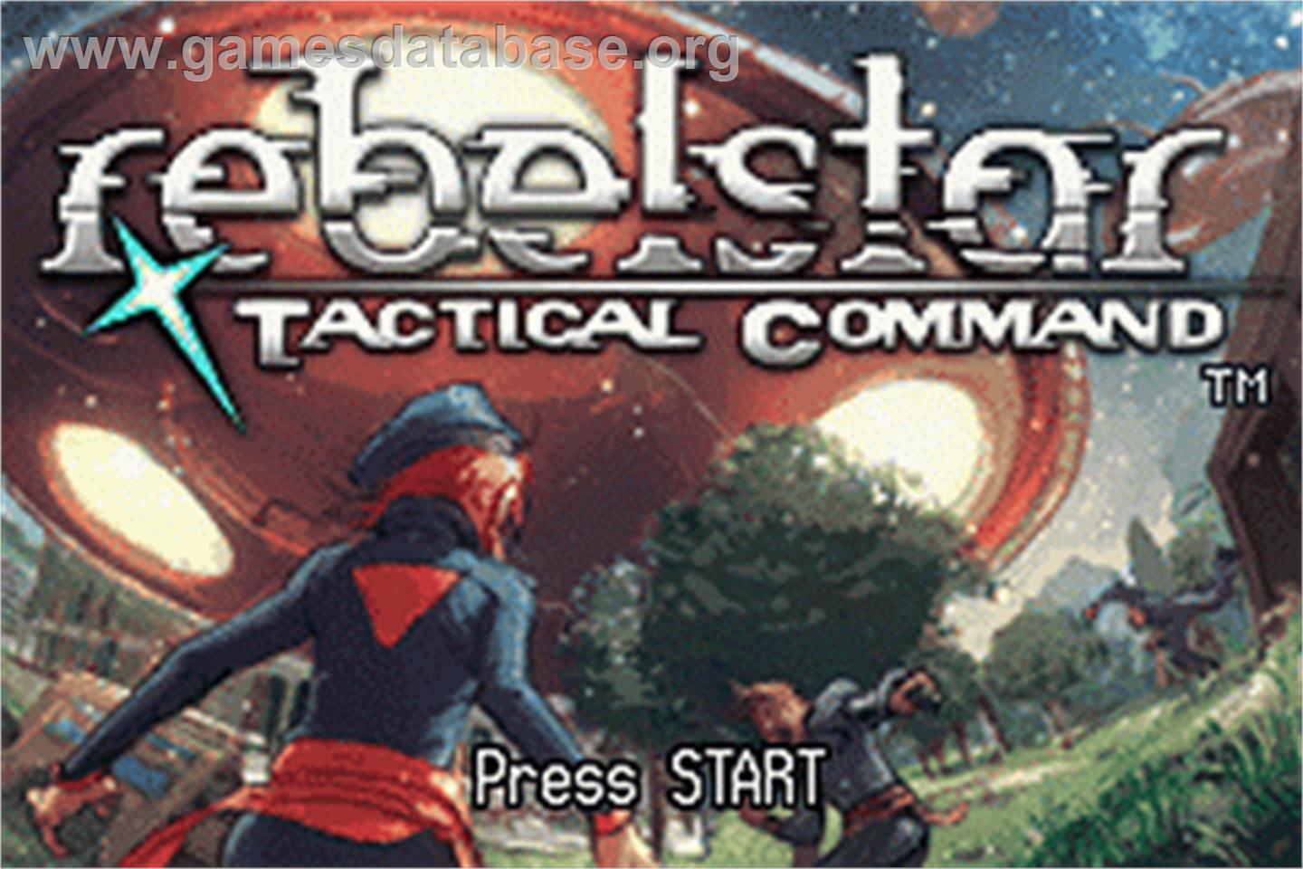 Rebelstar: Tactical Command - Nintendo Game Boy Advance - Artwork - Title Screen