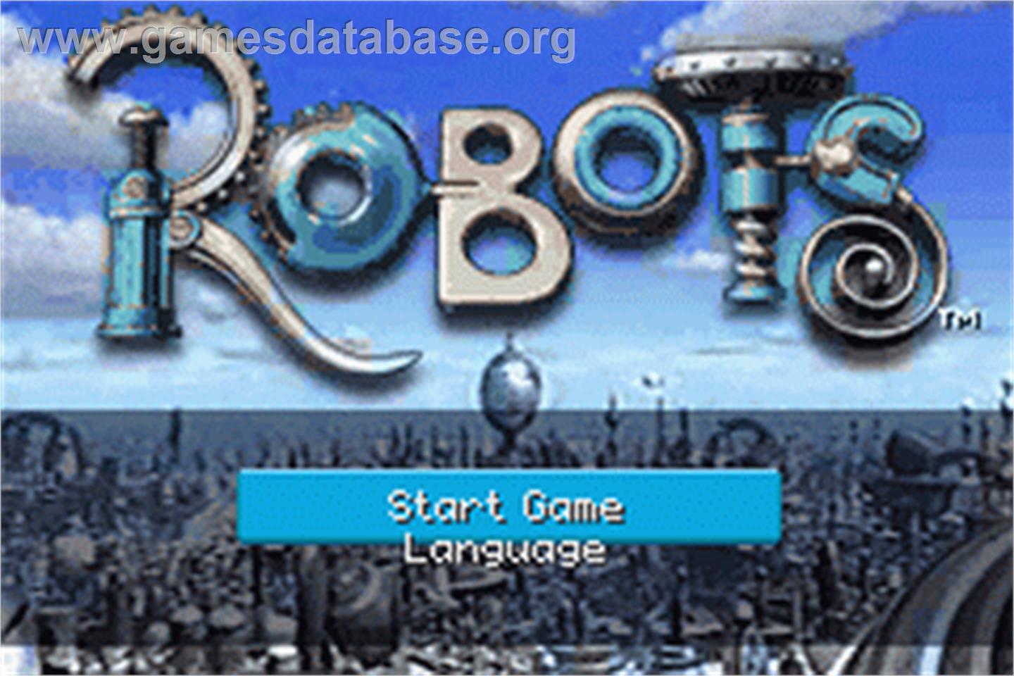 Robots - Nintendo Game Boy Advance - Artwork - Title Screen