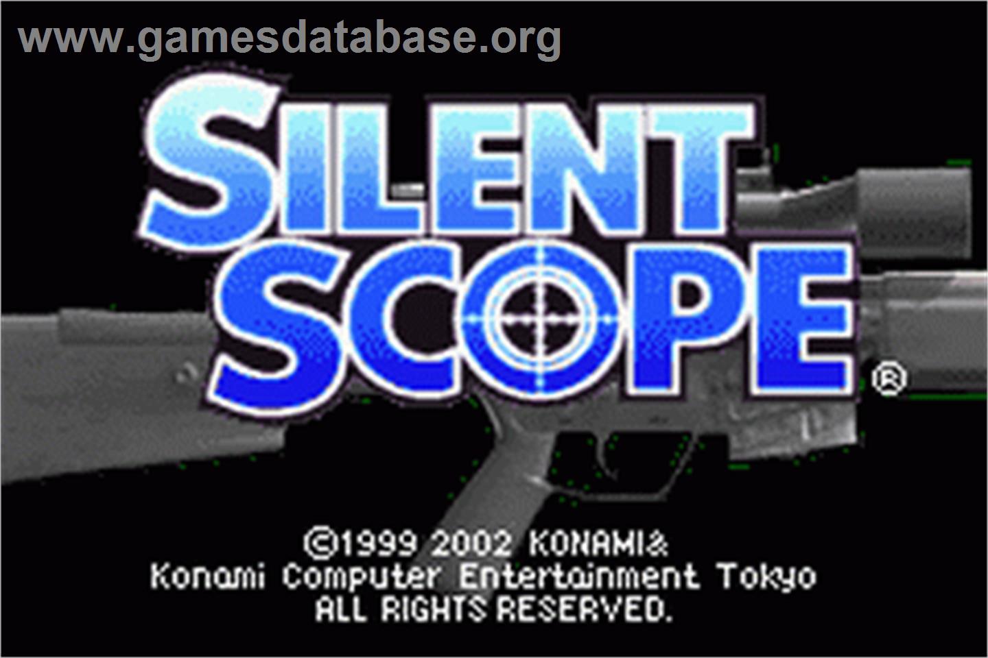 Silent Scope - Nintendo Game Boy Advance - Artwork - Title Screen