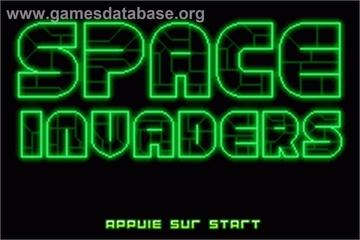 Space Invaders - Nintendo Game Boy Advance - Artwork - Title Screen