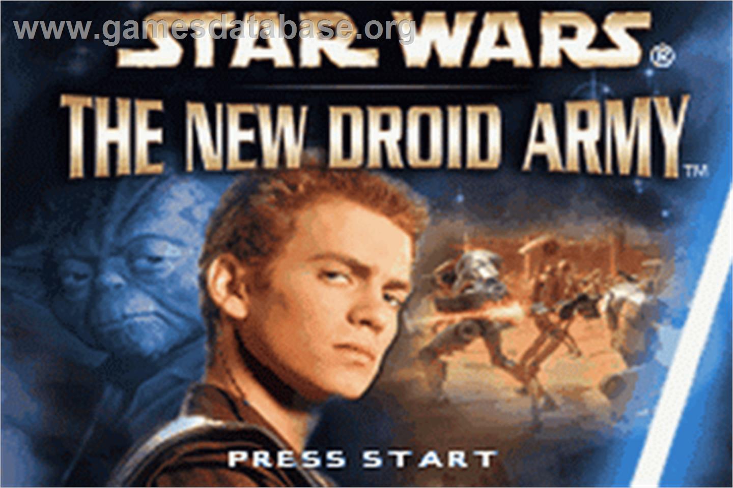 Star Wars: The New Droid Army - Nintendo Game Boy Advance - Artwork - Title Screen