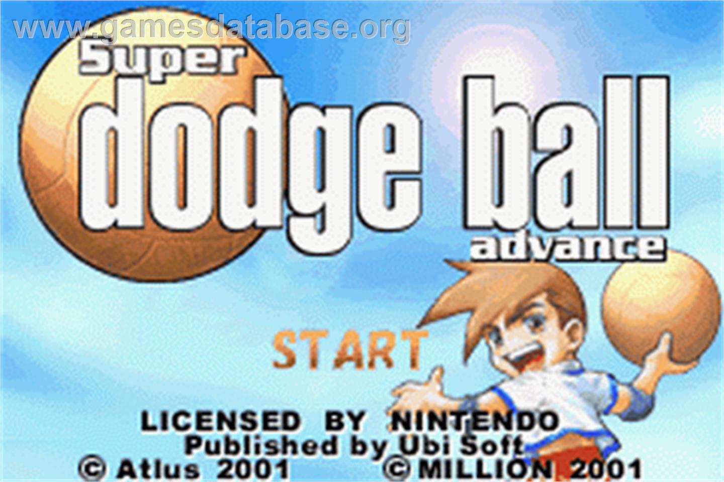 Super Dodge Ball Advance - Nintendo Game Boy Advance - Artwork - Title Screen