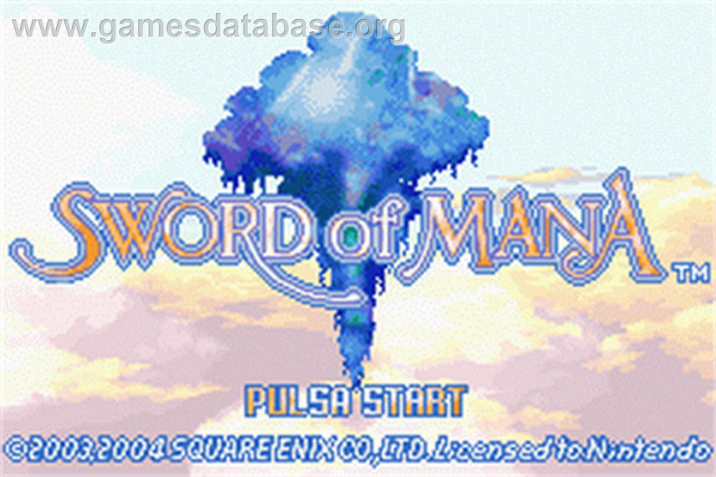 Sword of Mana - Nintendo Game Boy Advance - Artwork - Title Screen