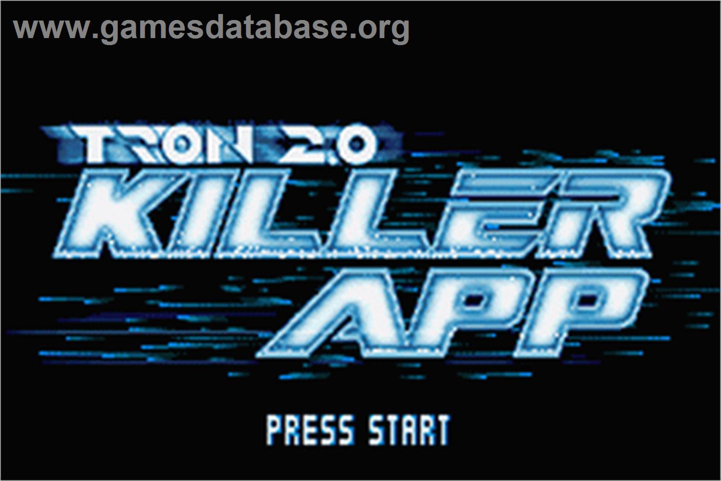 TRON 2.0: Killer App - Nintendo Game Boy Advance - Artwork - Title Screen
