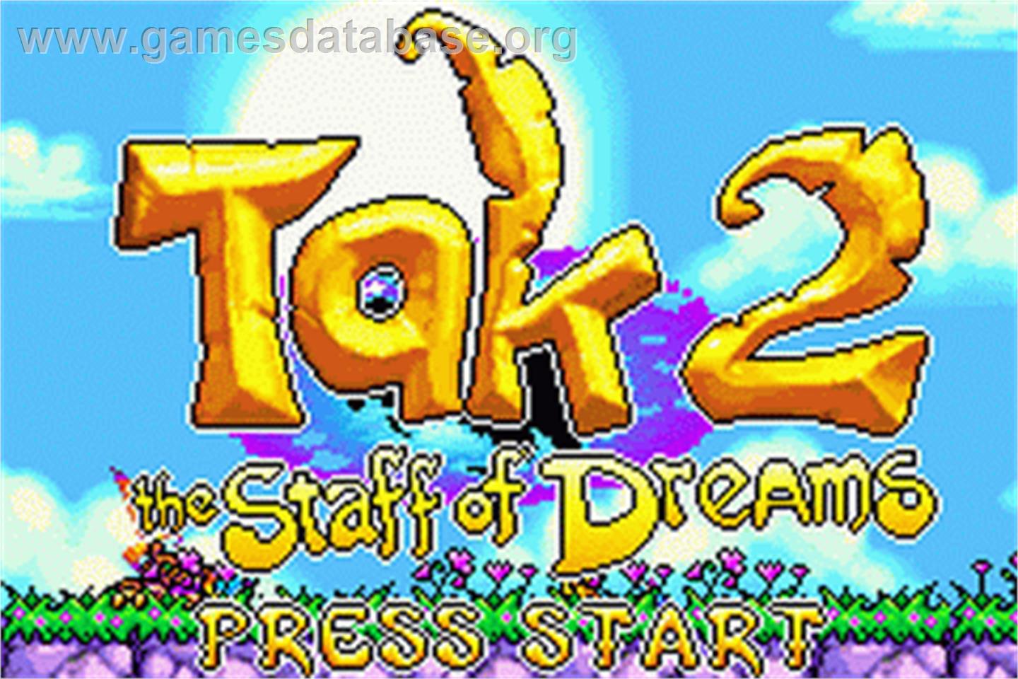 Tak 2: The Staff of Dreams - Nintendo Game Boy Advance - Artwork - Title Screen