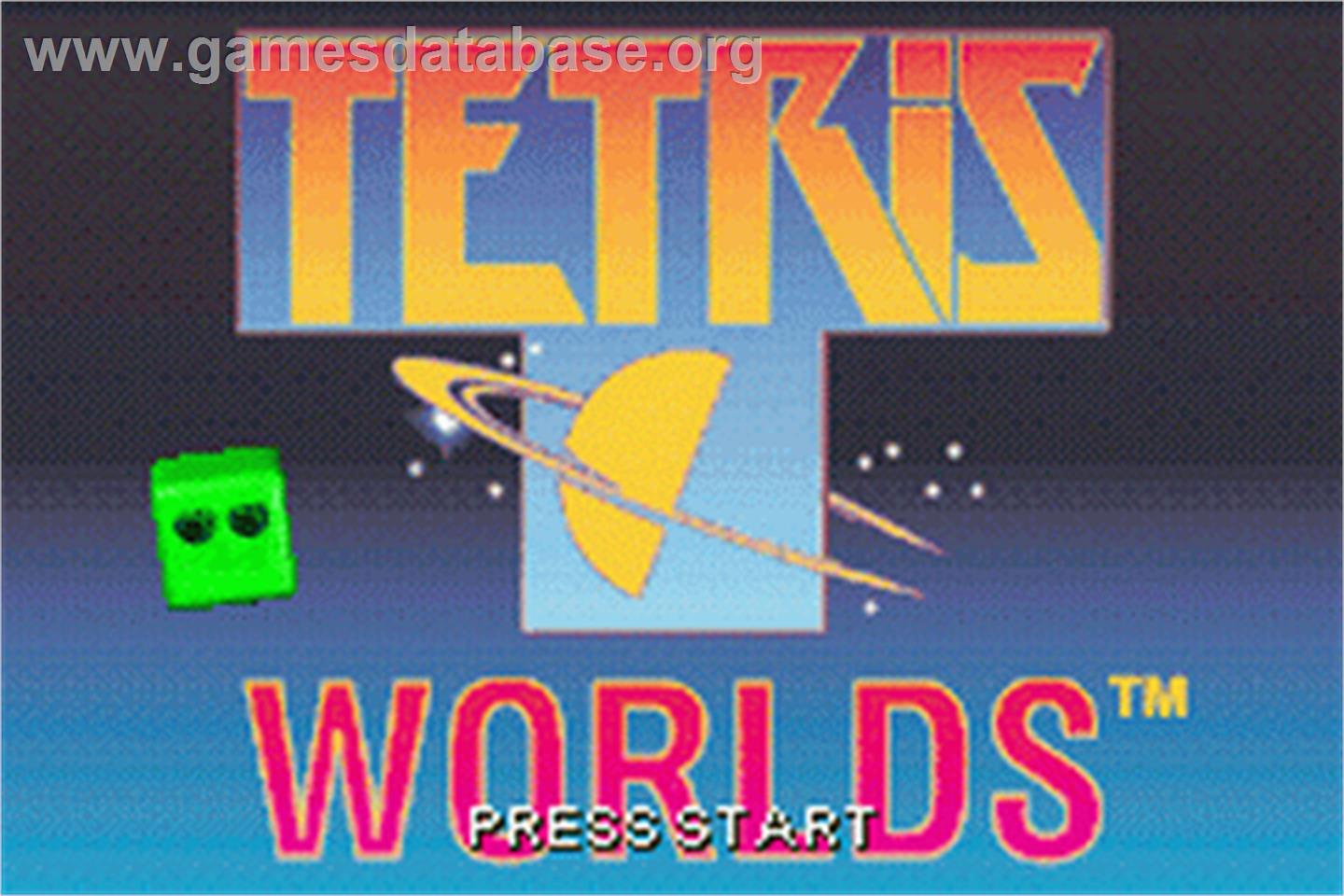 Tetris Worlds - Nintendo Game Boy Advance - Artwork - Title Screen