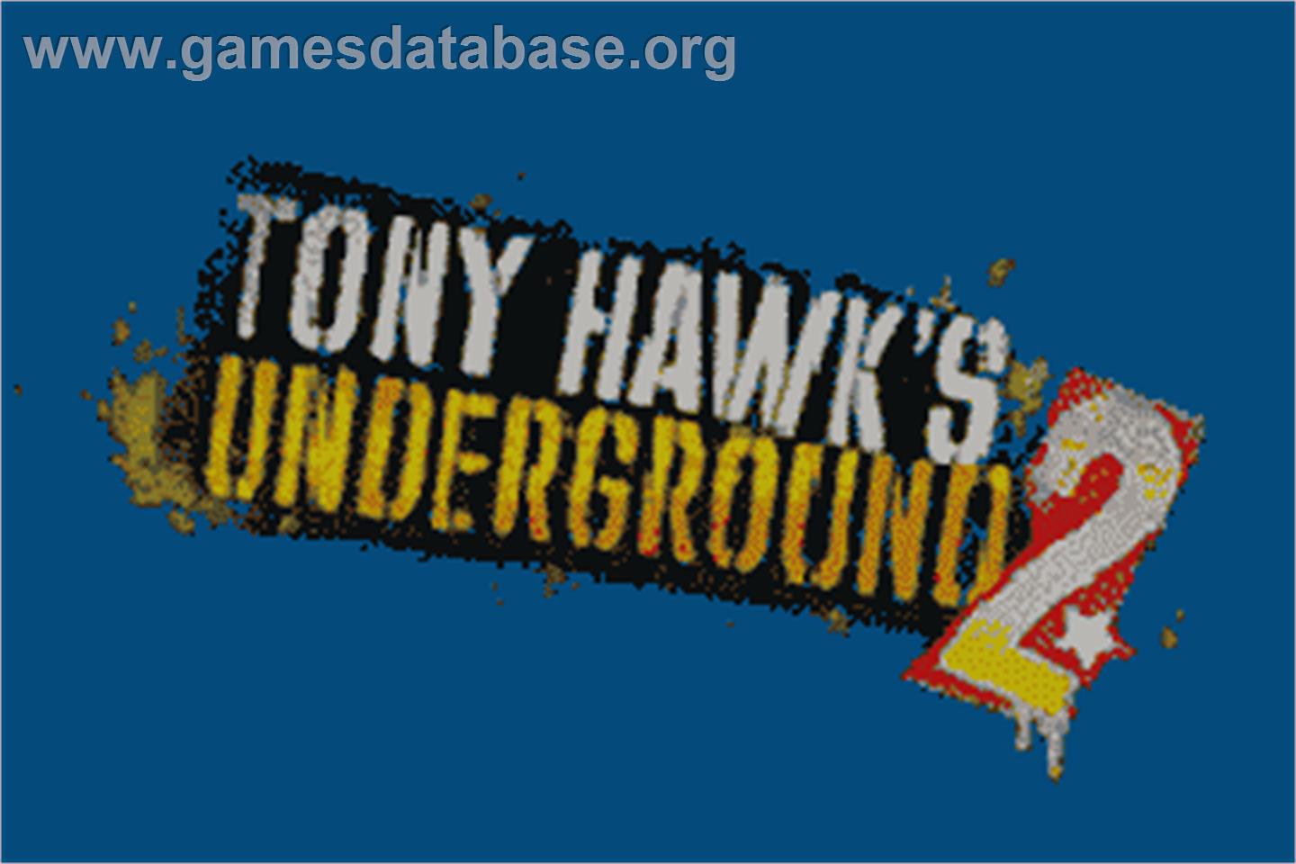 Tony Hawk's Underground 2 - Nintendo Game Boy Advance - Artwork - Title Screen
