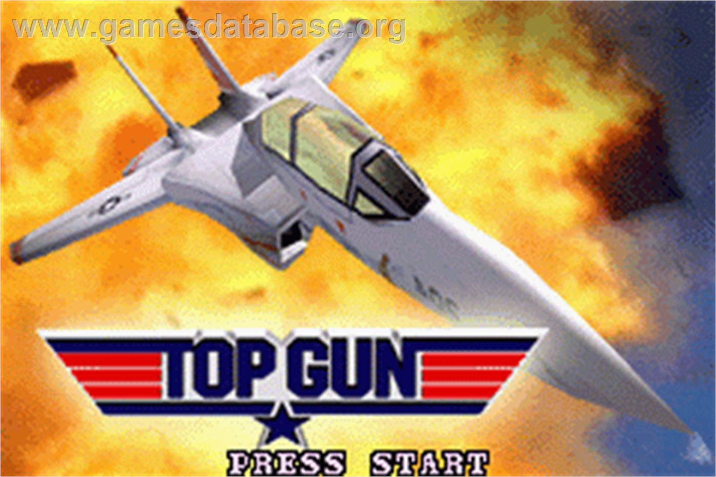 Top Gun: Firestorm - Nintendo Game Boy Advance - Artwork - Title Screen