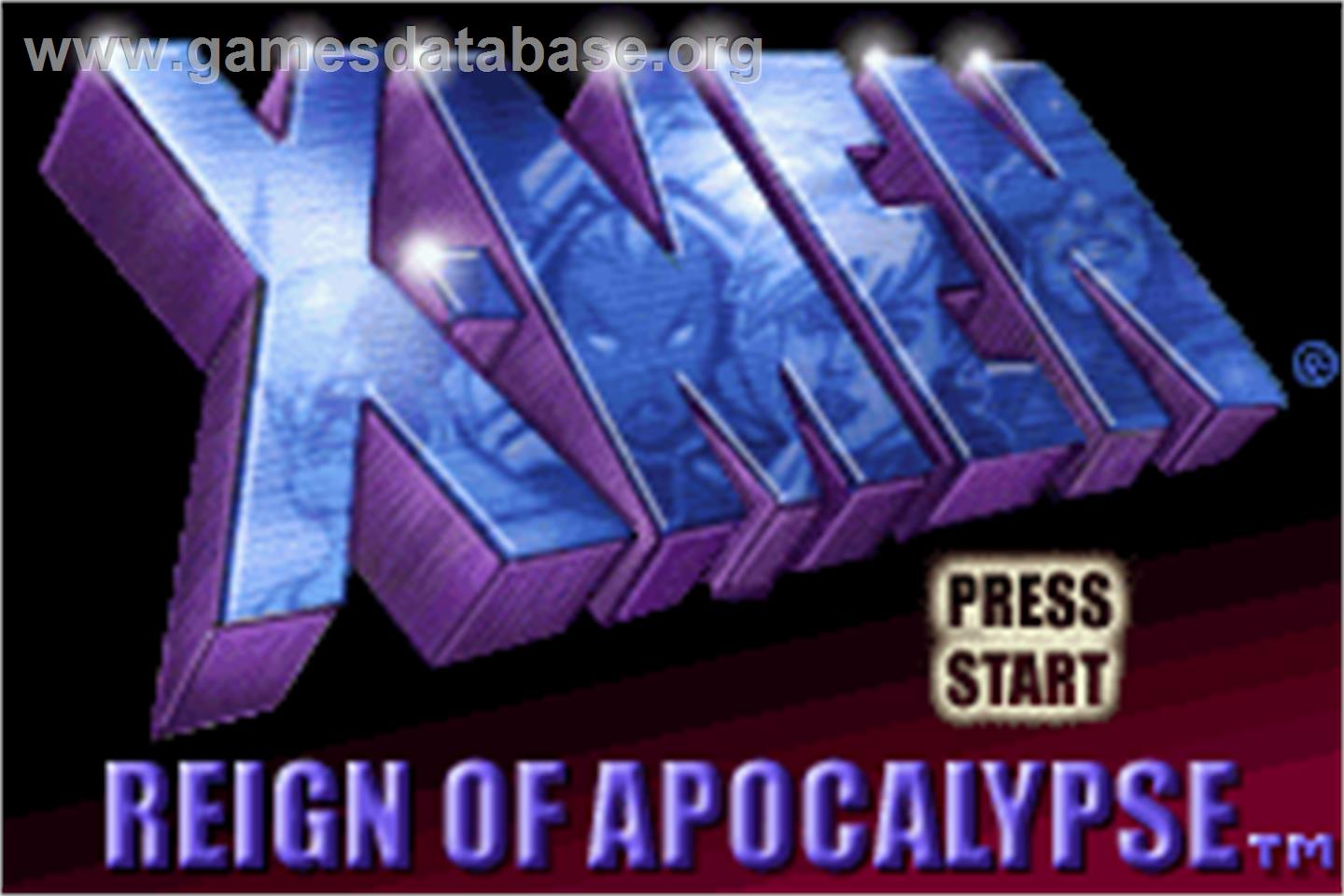 X-Men: Reign of Apocalypse - Nintendo Game Boy Advance - Artwork - Title Screen