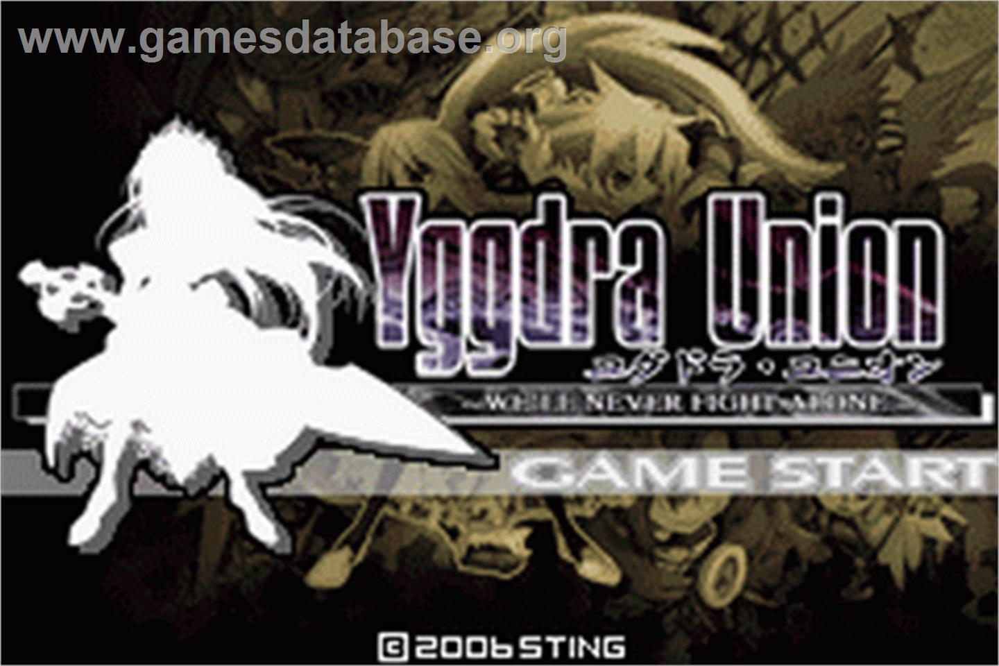 Yggdra Union - Nintendo Game Boy Advance - Artwork - Title Screen