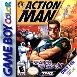 Box cover for Action Man - Search for Base X on the Nintendo Game Boy Color.