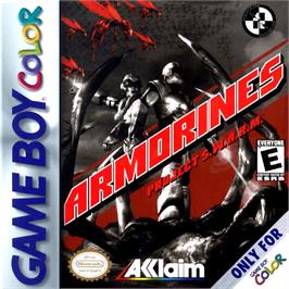 Box cover for Armorines: Project S.W.A.R.M. on the Nintendo Game Boy Color.