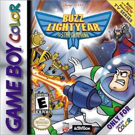 Box cover for Buzz Lightyear of Star Command on the Nintendo Game Boy Color.
