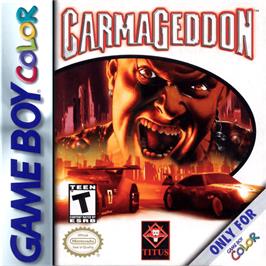 Box cover for Carmageddon: Carpocalypse Now on the Nintendo Game Boy Color.