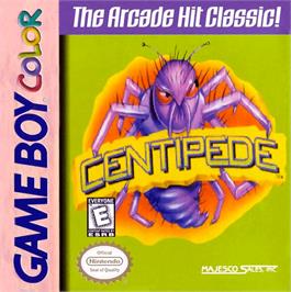 Box cover for Centipede on the Nintendo Game Boy Color.